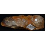 Antiquities - Stone Age, a large Danish flint core hand axe, India ink collector's inscription, 16cm