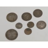 Coins - English small silver including some Maundy issues: Groats 1710 and 1854 (non-Maundy