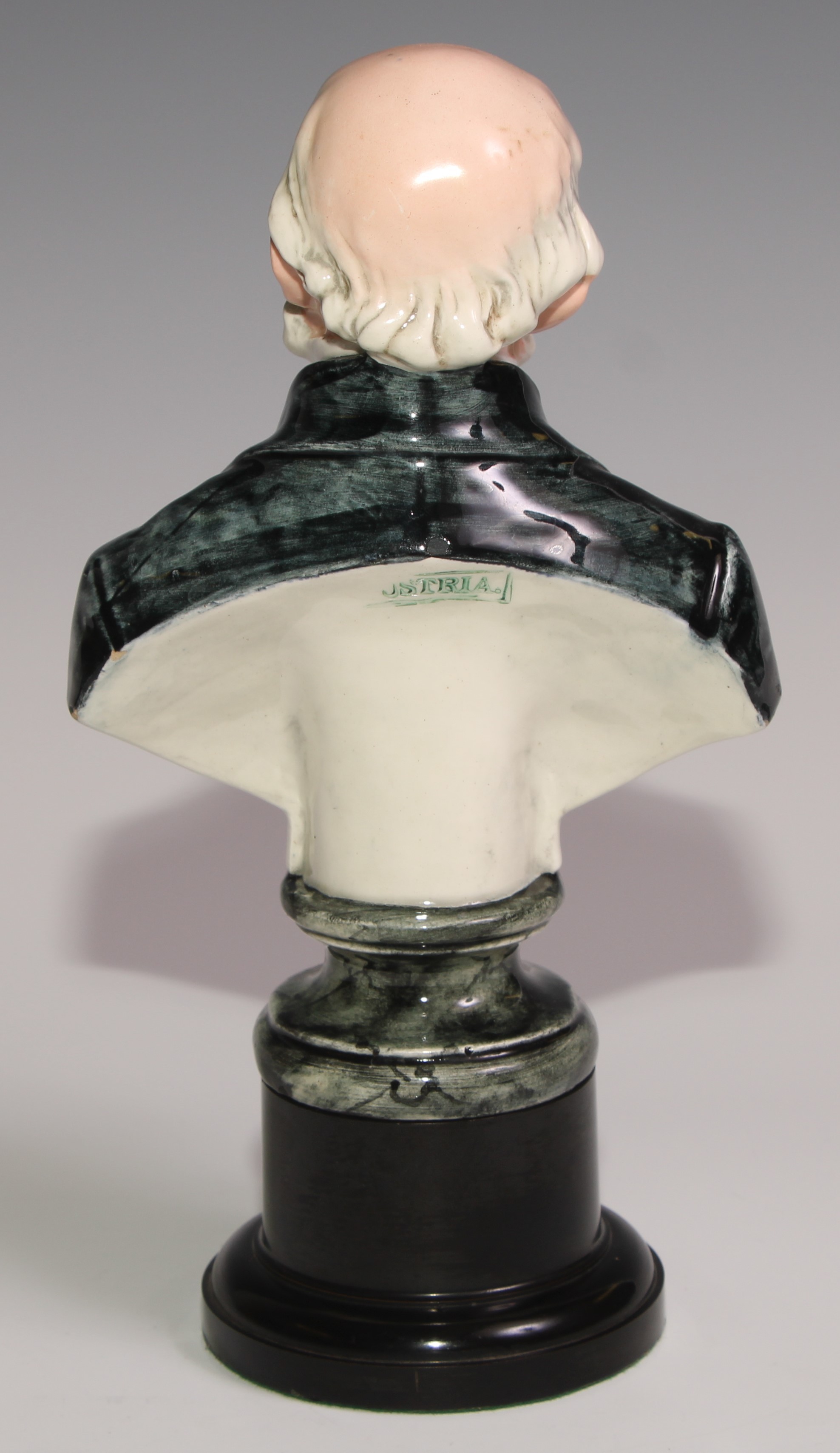 British Political History - an Austrian pottery portrait bust, of William Ewart Gladstone (1809 - - Image 6 of 6