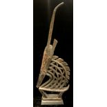 Tribal Art - a Bamana Chiwara antelope headdress, 122cm high, Mali, West Africa, collector's display