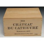 Wine - a case, Chateau du Catheyre Bordeaux, 2010, unopened