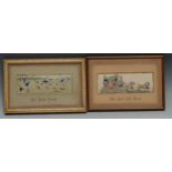 Sport - a Victorian Stevengraph, The First Touch, depicting a rugby match, 5.5cm x 15cm, framed;