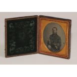 Photography - The American Civil War - a 19th century ambrotype photograph, portrait of a US