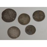 Coins - Tudor and Stuart English silver, Elizabeth I shilling, 5th coinage mm woolpack 1594-1596;