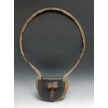 Railwayana - a railway guard’s leather token belt, 55cm long, early to mid-20th century