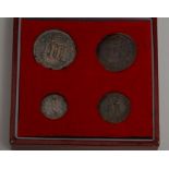 Coins - Maundy Money - a composed James II set, 1686, comprising four pence, three pence two pence