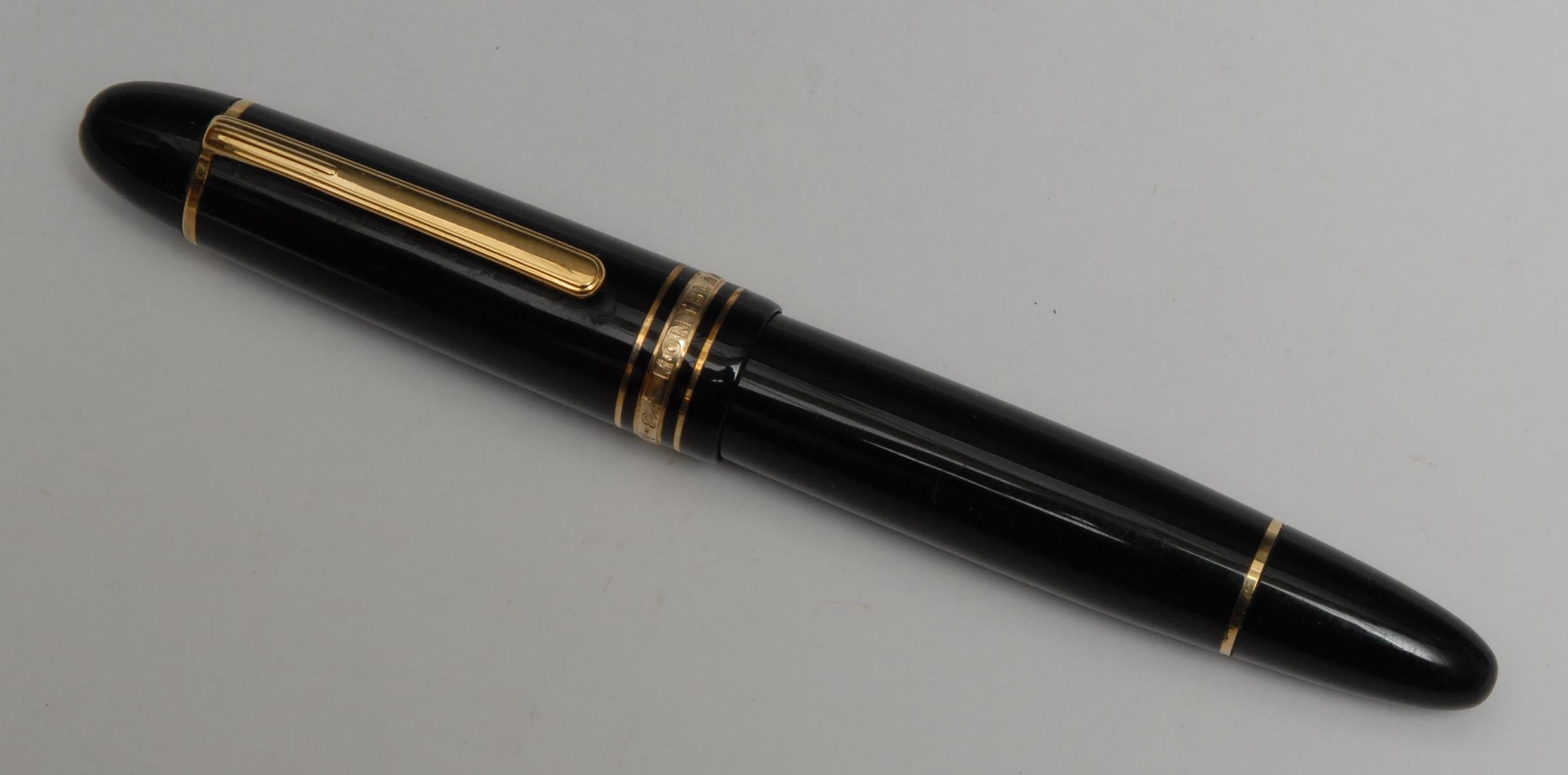 A Mont Blanc Meisterstuck fountain pen, 18ct gold nib, 4810