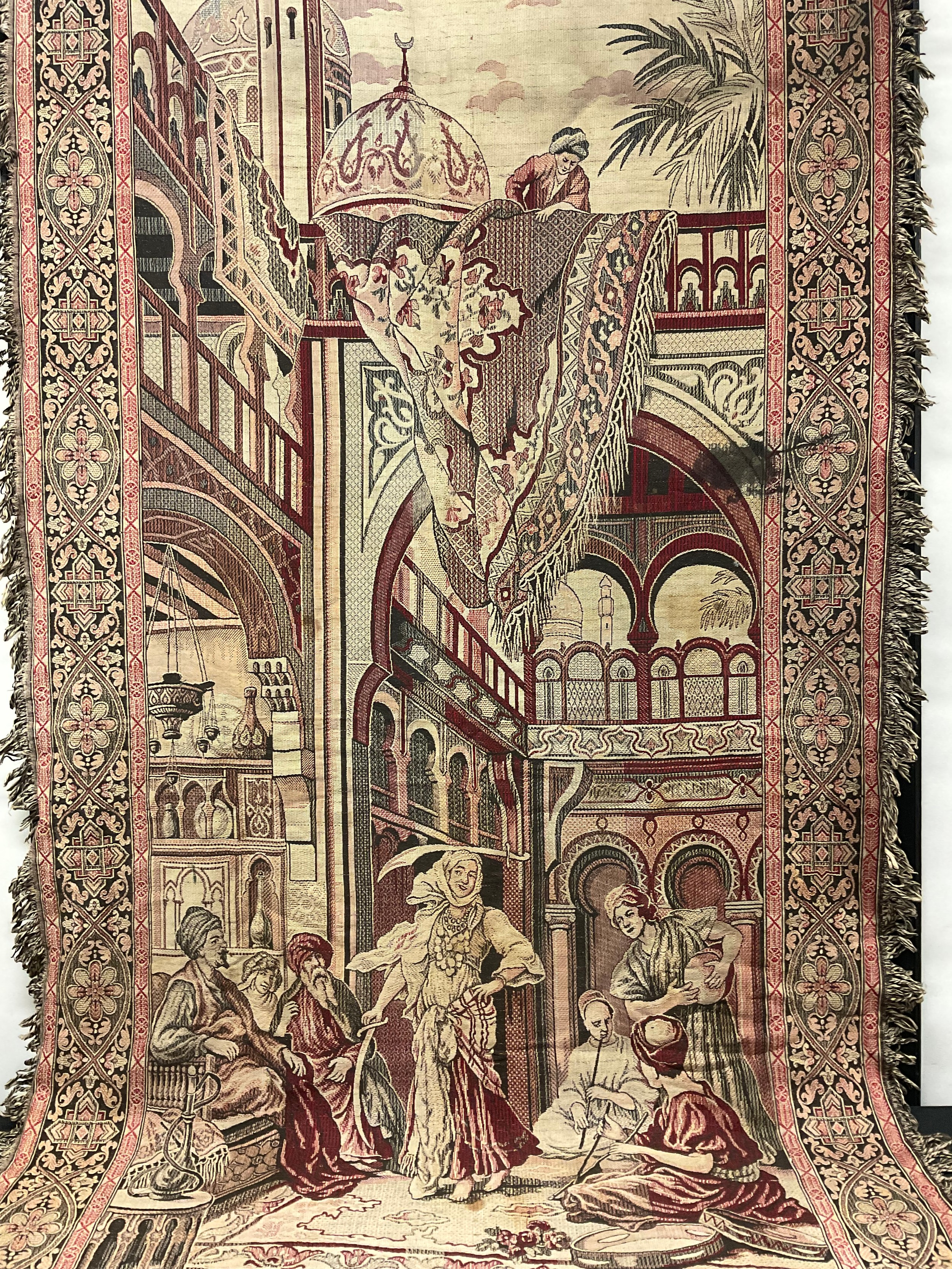 Interior Decoration - a woven throw or wall hanging, worked in polychrome with Renaissance - Bild 2 aus 2