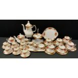 A Royal Albert Old Country Rose pattern tea and coffee set, for six, inc tea and coffee pots,