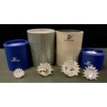 Swarovski Crystal - a graduated set of four Hedgehogs, 7630-070-000 etc, all tube cased (4)