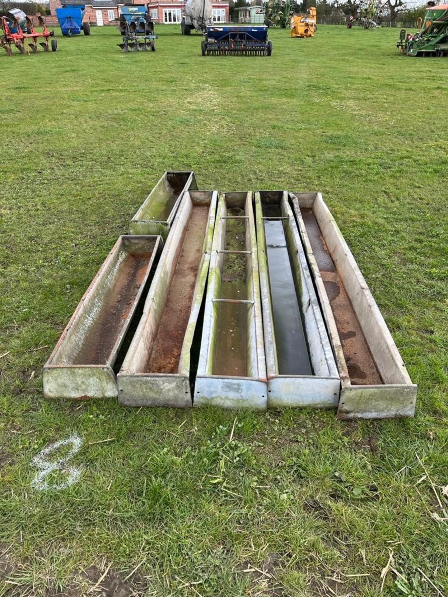 Qty. Galvanised Cattle Troughs