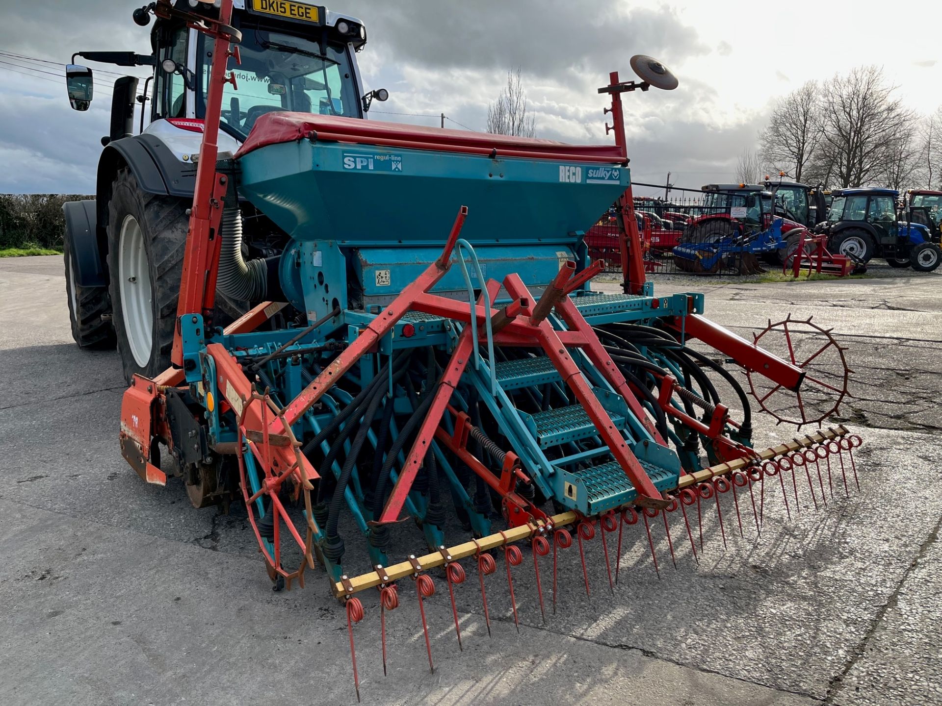 2004 Maschio 3000 3m Power Harrow & 2002 Reco Sulky SP1 Combination Drill