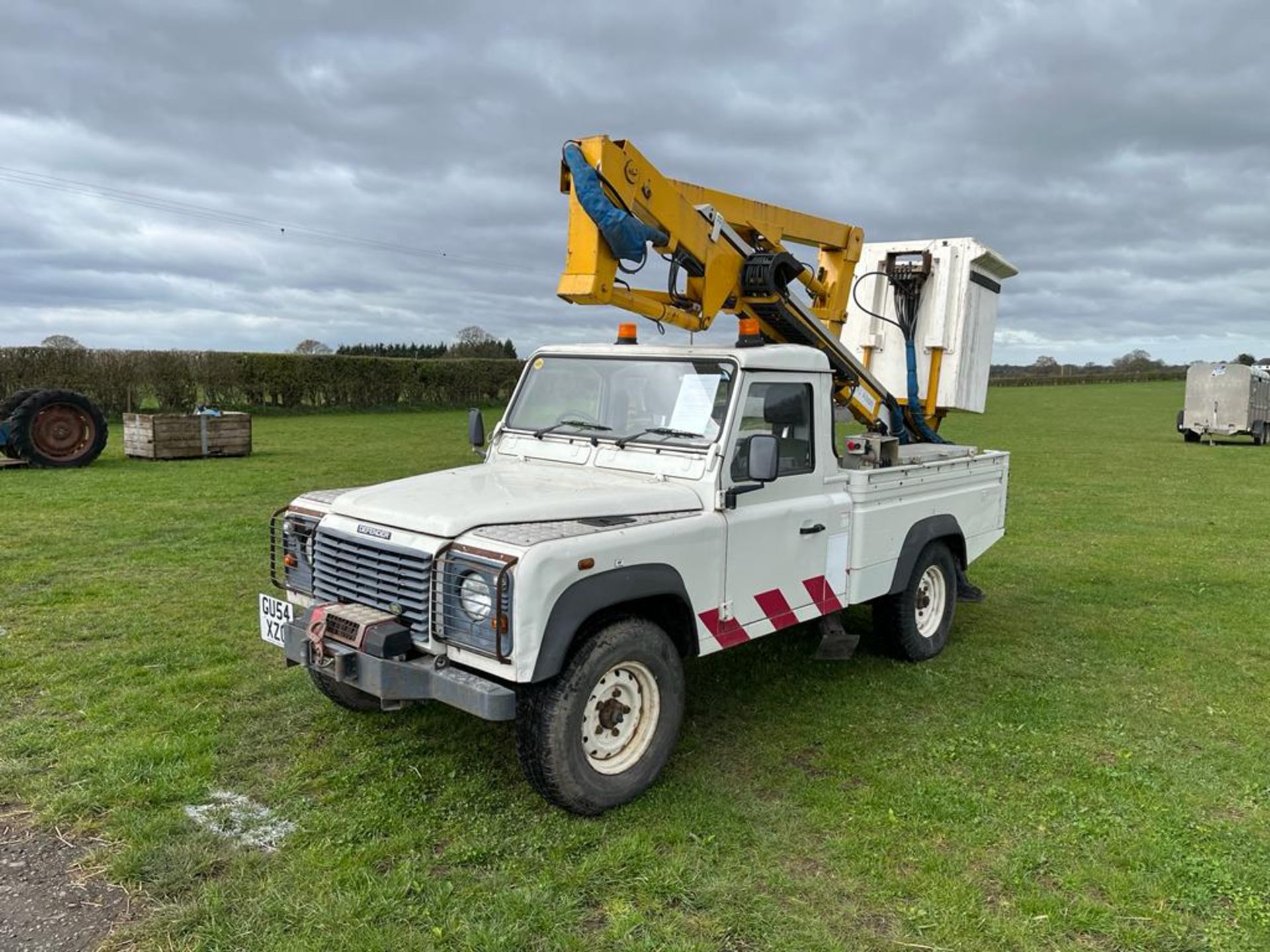 Land Rover Defender with Cherrypicker Hoist (GU54 XZG) 127,887 miles - Image 2 of 6