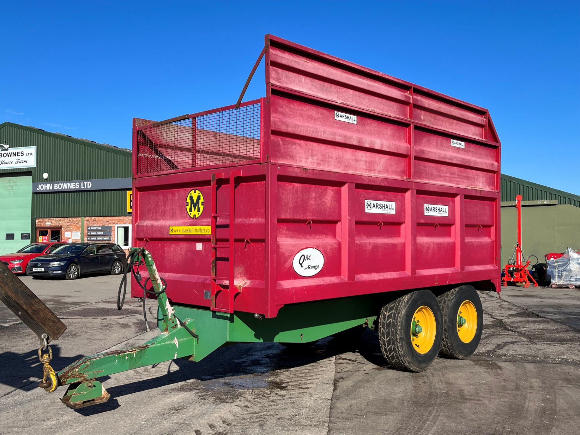 2005 Marshall QM 11 Tonne Silage Trailer, c/w Grain Door, Super Single Tyres