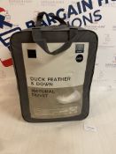 Duck Feather & Down Natural 13.5 Tog Duvet, Double RRP £49.50