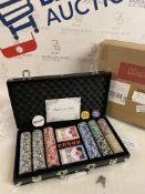 Texas Holdem Poker 300 Piece Set with Aluminium Case