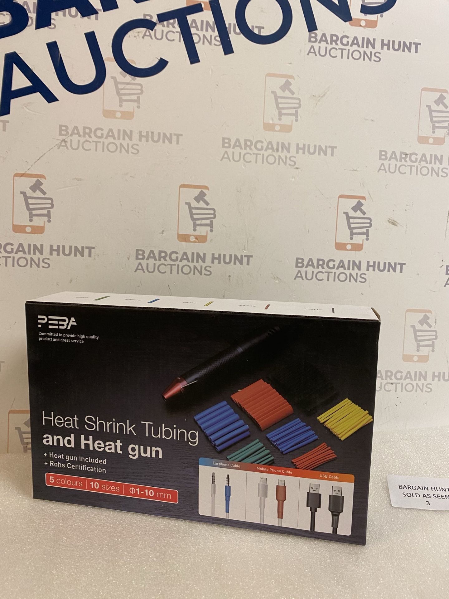 Peba Heat Shrink Tubing and Heat Gun Kit