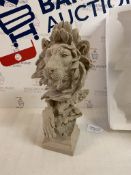 Sandstone Resin Lion Head Sculpture RRP £88.99