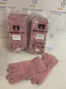 Leather Gardening Gloves for Women, 12 pack