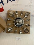 Bits and Pieces Kitchen Utensil Clock