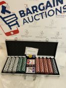Display4top Texas Holdem Poker Chips Set with Aluminum Case RRP £44.99