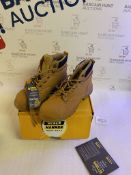 Safety Steel Toe Work Boots, 7 UK