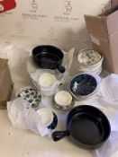 Set Of Swuut Japanese Style Ceramic Snack and Soup Bowls 22pc RRP £85