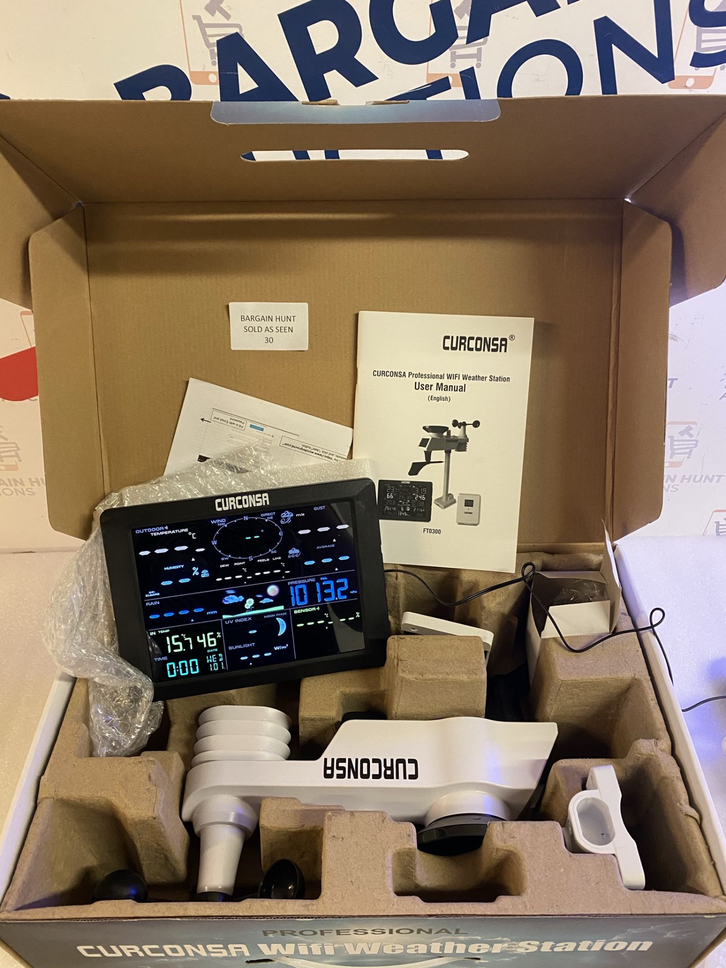 CURCONSA WIFI Weather Forecast with 7 in 1 Weather Station RRP £199.99 - Image 2 of 2