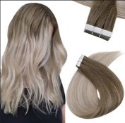 Easyouth Human Hair Tape In Extensions 20Pcs 18 Inch RRP £64.99