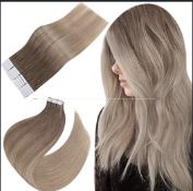 Easyouth Remy Tape In Hair Extensions 20Pcs 14 Inch RRP £45.99