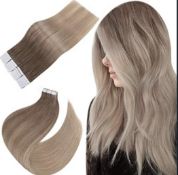 Easyouth Remy Tape In Hair Extensions 20Pcs 14 Inch RRP £45.99