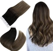 Easyouth Human Hair Tape In Extensions 20Pcs 18 Inch RRP £57.99