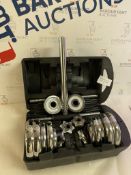 INCENTIVUS 2 in 1 Dumbbell Weights Set From Premium 20kg Chrome Weight RRP £57.99