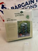 Kingfisher Garden 4 Tier Greenhouse RRP £34.99