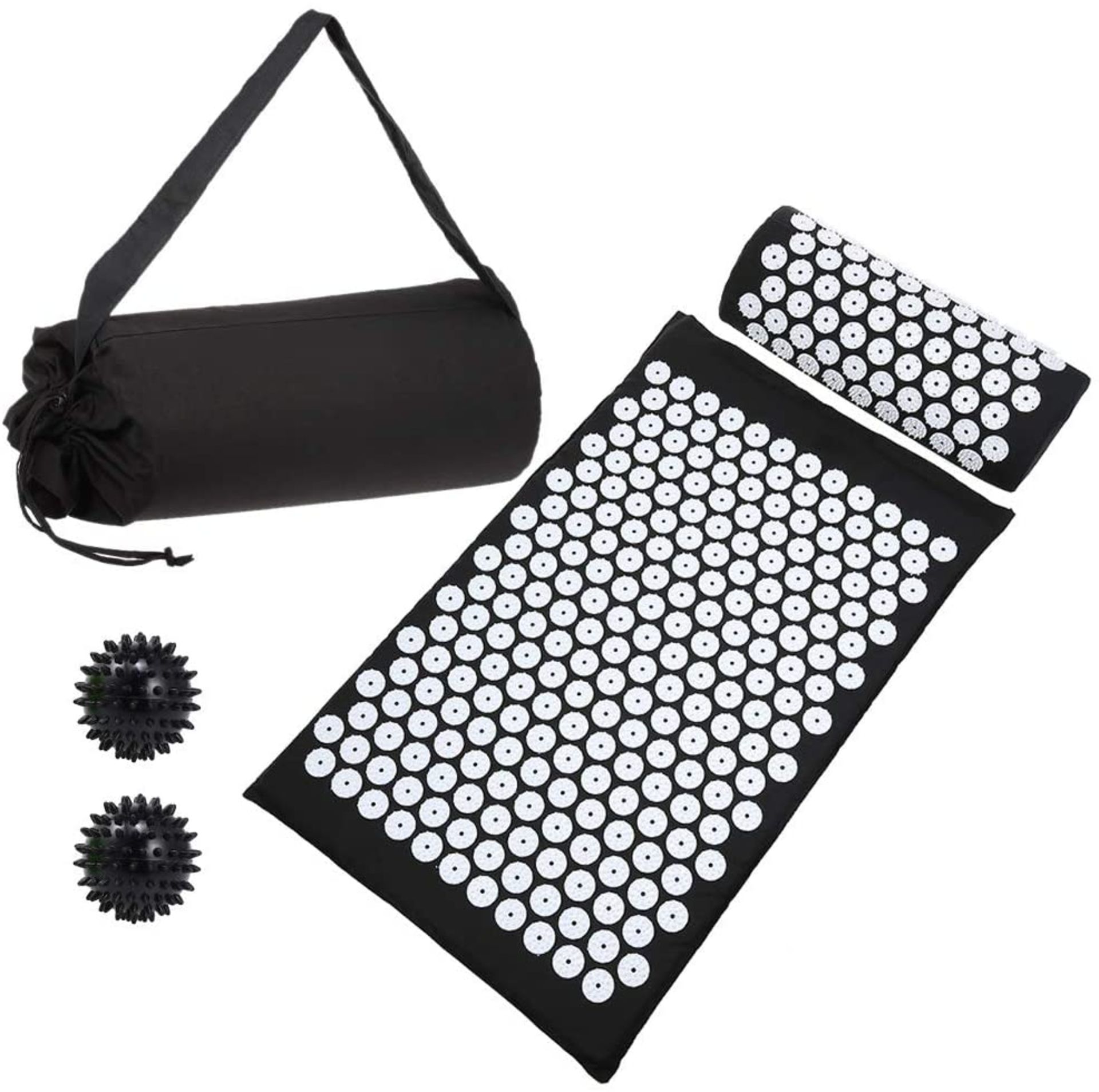 Set Of 2 Anself Acupressure Set Yoga Mat (colour may vary)