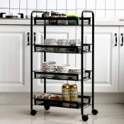 Storage Trolley with 4 Levels Trolley Serving Trolley
