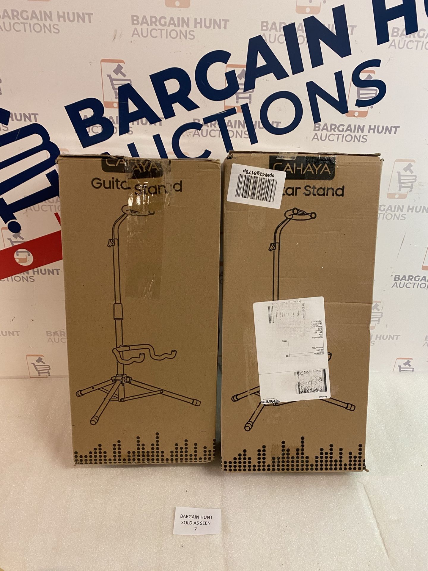 Set Of 2 CAHAYA Guitar Stand with Neck Holder Folding Tripod RRP £18.99 Each Total RRP £36.99 - Image 2 of 2