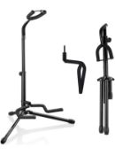 Set Of 2 CAHAYA Guitar Stand with Neck Holder Folding Tripod RRP £18.99 Each Total RRP £36.99