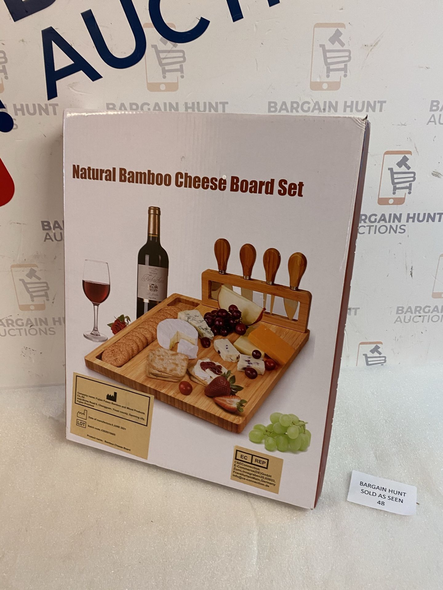 Natural Bamboo Cheese Board Set