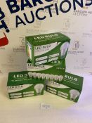 E27 LED Light Bulb, Bonnov 9W Screw Bulbs 4 Packs Of 8 RRP £52