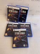 PS5 Game Marvel's Spiderman Miles Morales PlayStation Games, Set Of 5 RRP £45.99 Each