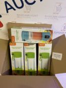 Set of 4 Portable and Rechargeable Battery Juice Blenders