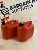 Peraline Petrol Jerry Can 10 Litre, set of 2 RRP £36