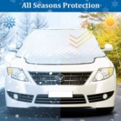 Set Of 2 ASANDH Thick Magnetic Suction Car Windshield Cover Snow, Frost And Sun Protection