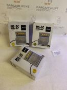 Set Of 3 Marshall MS-2 Classic Electric Guitar Micro Mini Amp RRP £26 Each