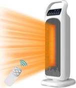PTC Fan Heater, Space Heater with Thermostat and Timer RRP £49.99