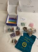 Premium Healing Crystals, Yoga Amulet with Gift Box