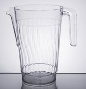 Set of 10 Elegant Jug, Hard Clear Plastic