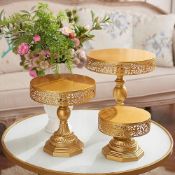 Donosura Gold Cake Stand Set of 3