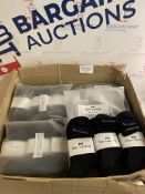RRP £360 Sports Socks Anti-Sweat Breathable Athletic Cotton Socks, 20 packs of 6 pairs, RRP £18